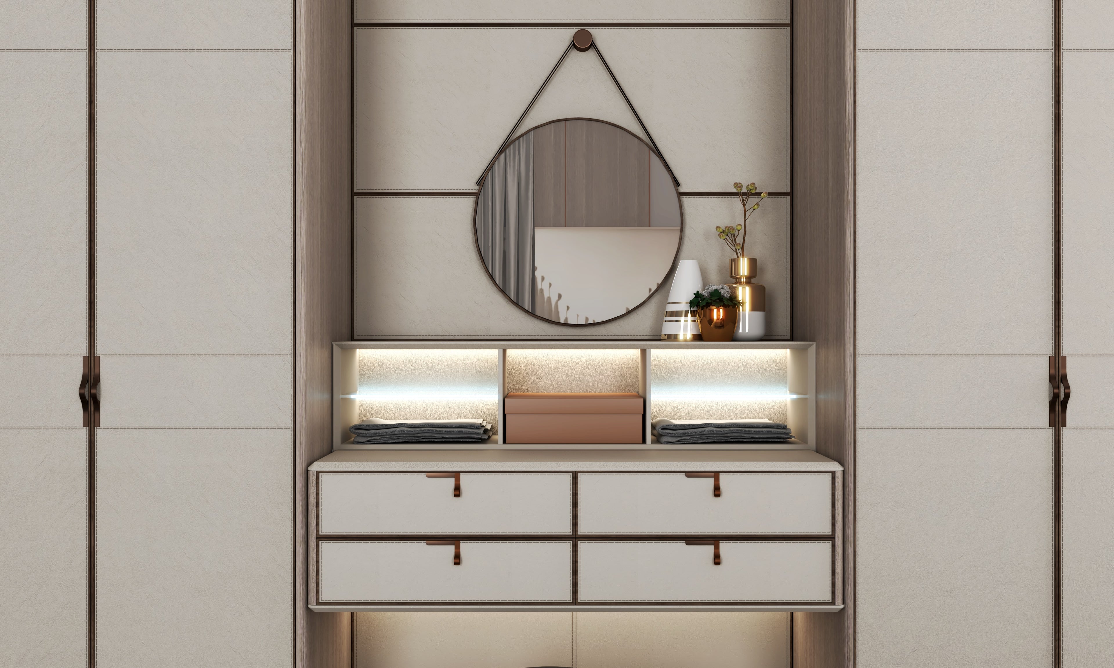 Modern White Melamine Walk-in Wooden Closet Storage Wardrobe Simple Design Clothes Storage Cabinet for Bedroom Home Furniture