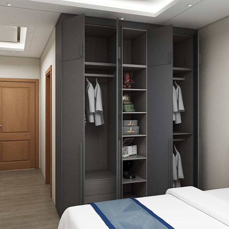 Hdf Modern Clothes Wall Cabinet Designs Melamine Particle Board Mdf Bedroom Set with New Modern Home Customized Wardrobe