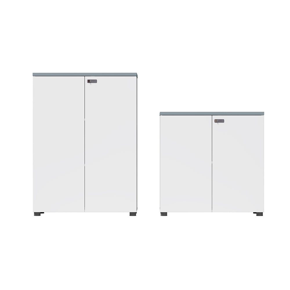 GENOVA Modern Office Furniture Wardrobe Wood Dwarf Storage Cabinet for Home Office & School Factory Model 09F0807 09F0808