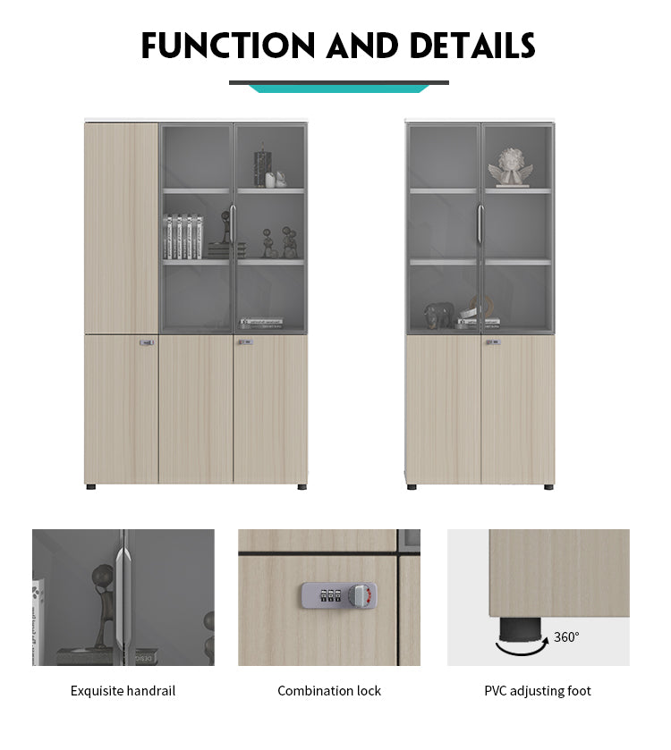 Modern Design Office Furniture Wooden Office Storage Filing Cabinet Home Furniture Bookcase