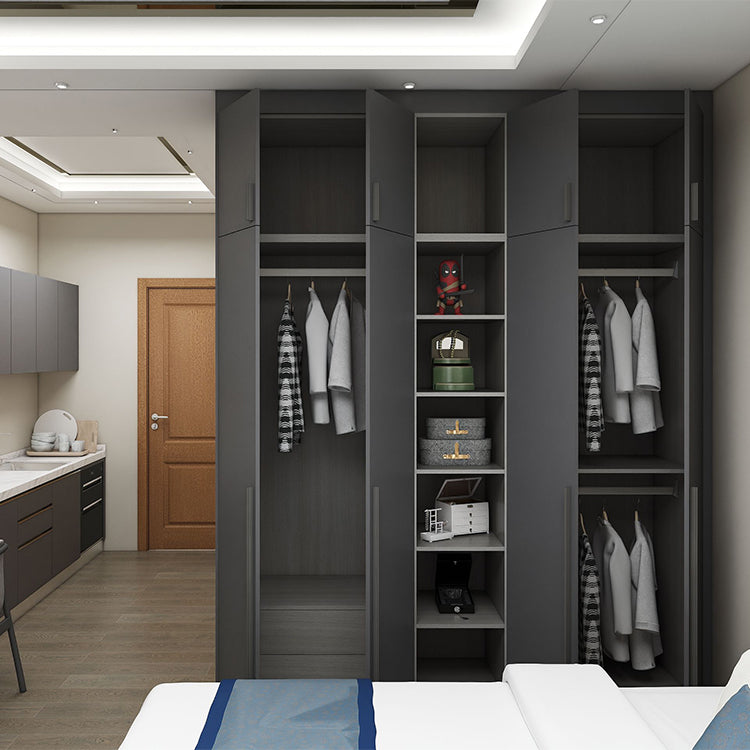 Hdf Modern Clothes Wall Cabinet Designs Melamine Particle Board Mdf Bedroom Set with New Modern Home Customized Wardrobe