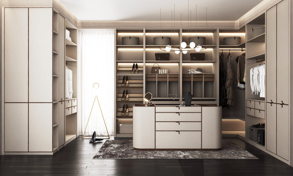 Modern White Melamine Walk-in Wooden Closet Storage Wardrobe Simple Design Clothes Storage Cabinet for Bedroom Home Furniture