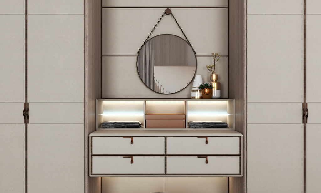 Modern White Melamine Walk-in Wooden Closet Storage Wardrobe Simple Design Clothes Storage Cabinet for Bedroom Home Furniture